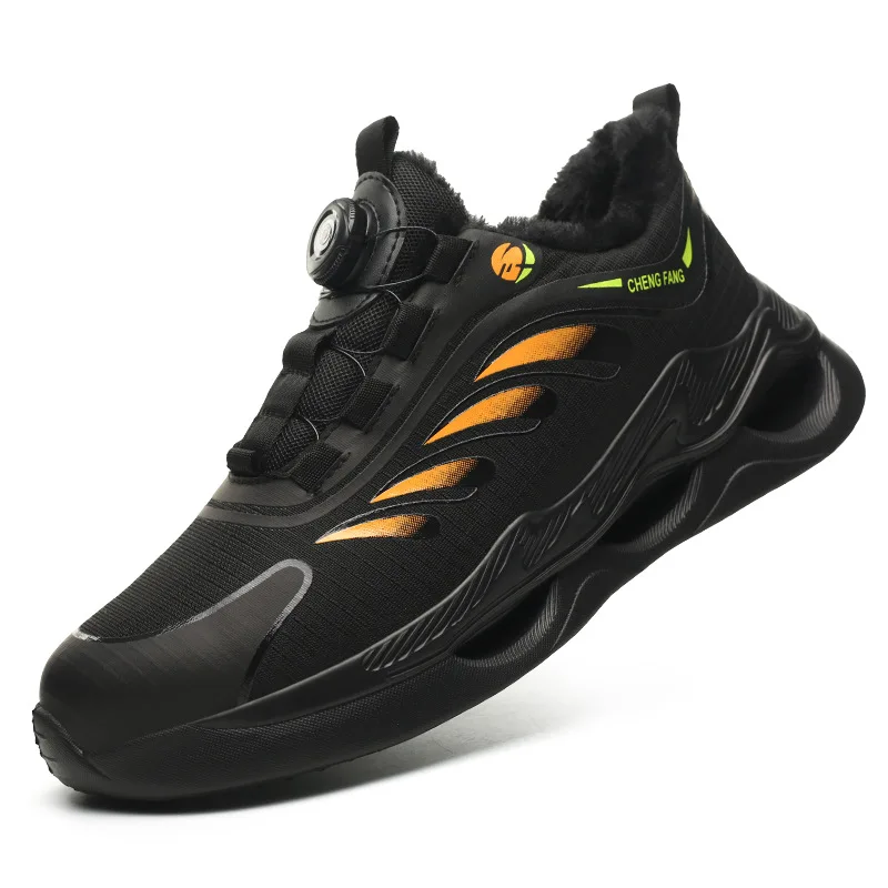 Warm Winter Shoes Lightweight Safety Shoes Puncture Proof Boot Comfortable Slip Resistant Air Cruchion Steel Toe Safety Shoes