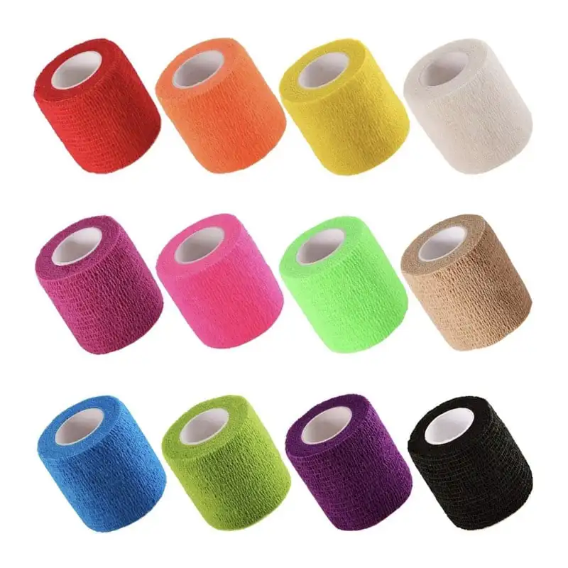 Multiple usage Colored Self-Adhesive Non-Woven Cohesive Bandage Sport Adhesive Elastic Bandage