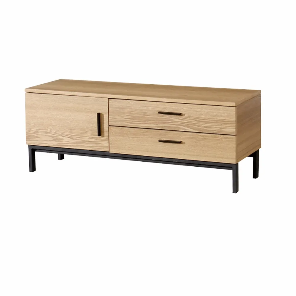 Modern Design Durable Metal Legs TV stand Home Furniture Wooden Antique TV Cabinet With Drawers