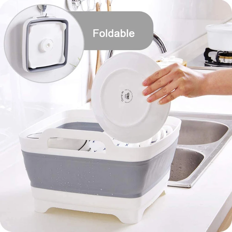 Hanser PD-114Z Portable Folding Basin Household Bathroom Foldable Washbasin Outdoor  Water Container Picnic Travel Camping Basin