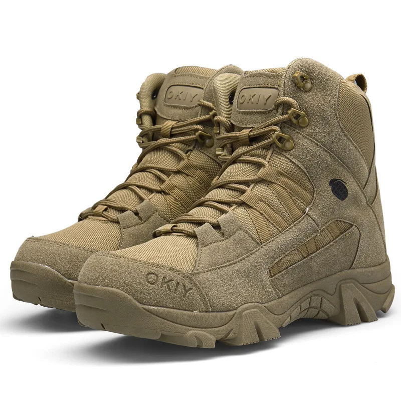 Factory Customize Botas Outdoor Trekking Mens Hiking Boots Black Combat Tactical Boots For Men