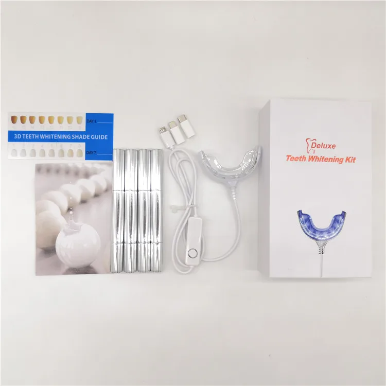 my smile teeth whitening kit home use rechargeable USB light teeth whitening kit