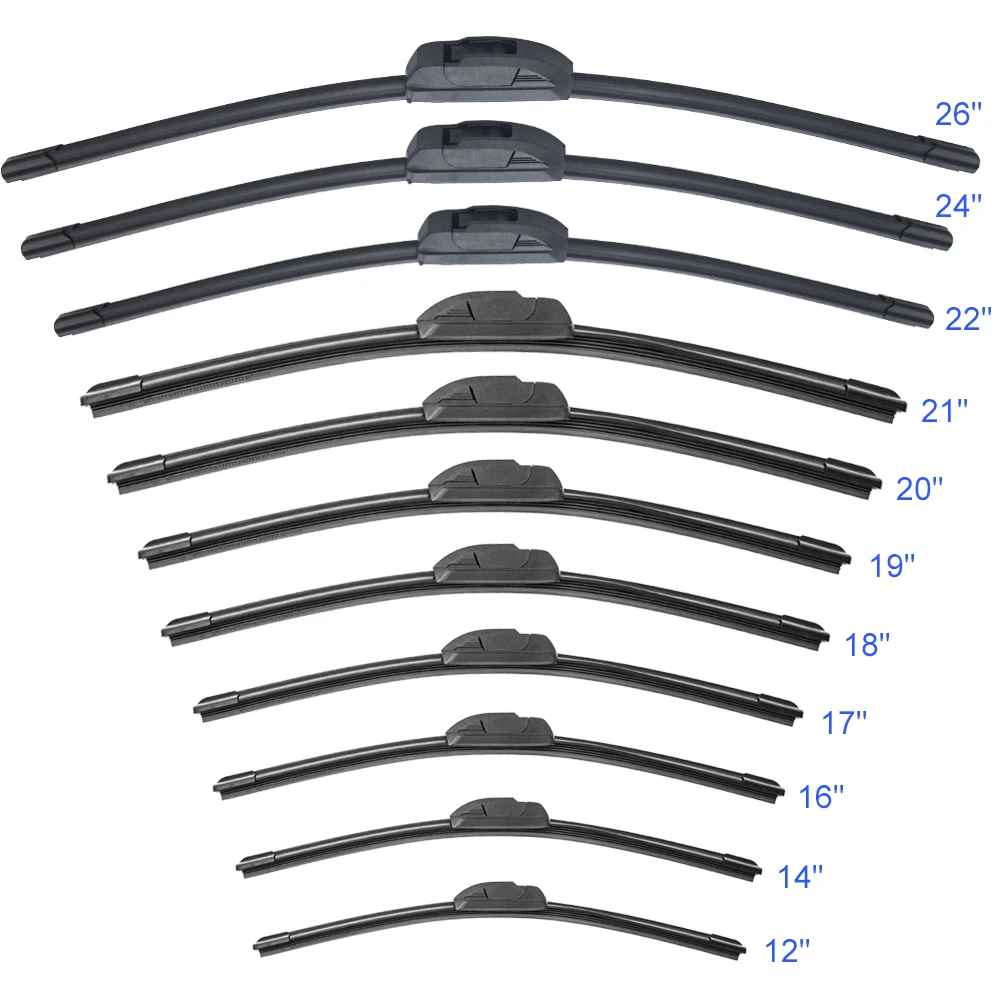 Factory Wholesale High Efficiency Stable Quality Metal Frame 5 Five Color Chrome  Car Wiper Blade