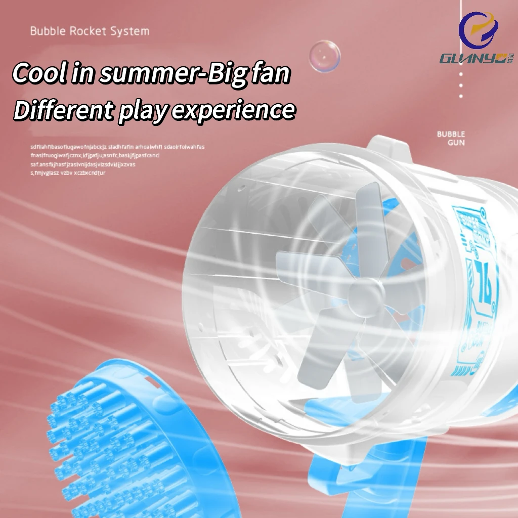 76 Hole Light Version Space Bazooka Bubble Gun Lithium Battery Rechargeable Fun Toys Beach For Party  Pool Foam Machine For Kids