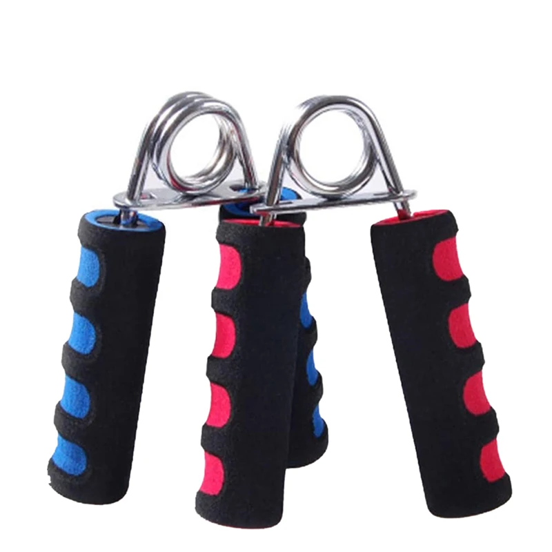 Heavy Duty Metal Gym Wrist Arm Muscle Trainer Exerciser Soft Foam Handle Hand Grip Strengthener