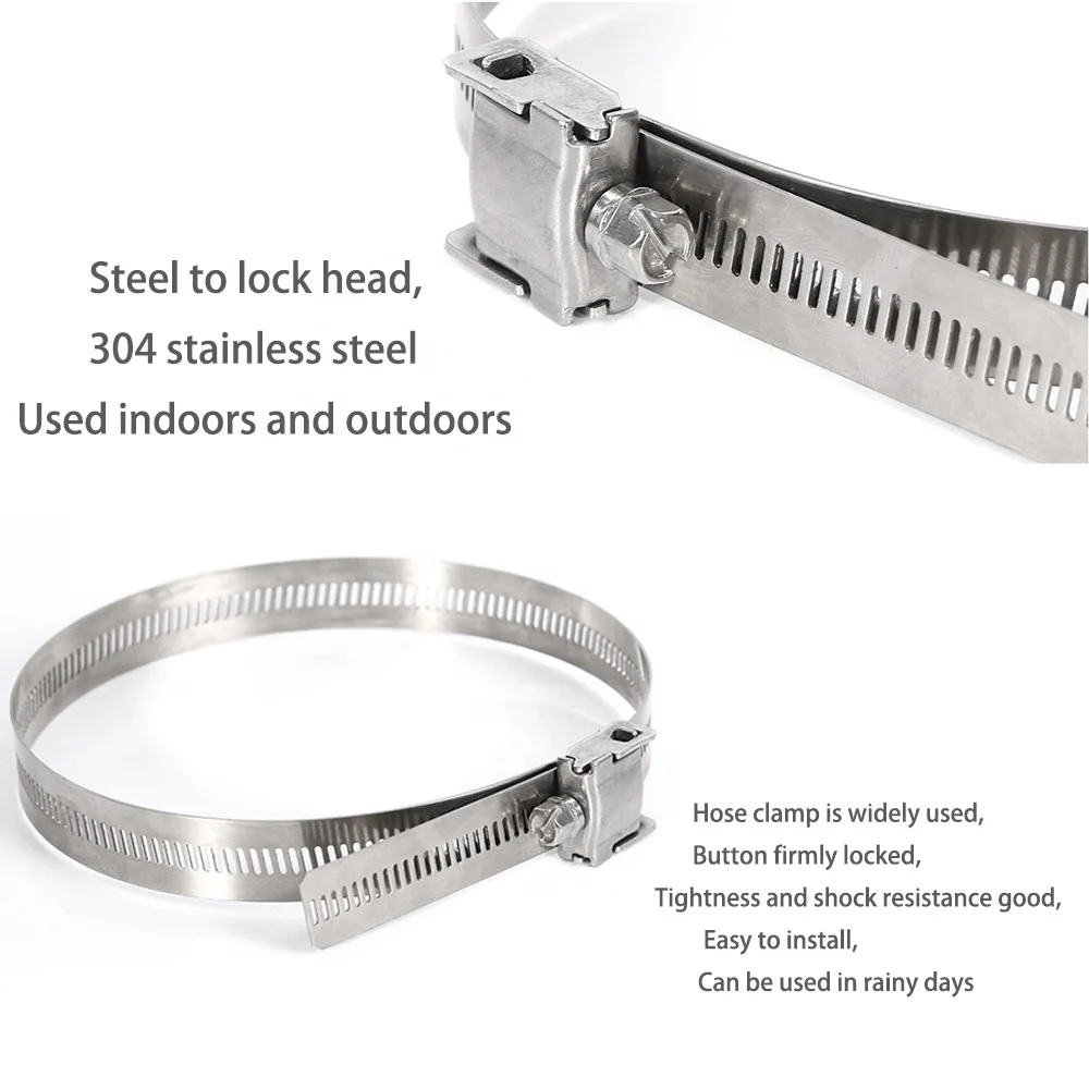perforated worm gear clamps Manufacturer Price 304 Stainless Steel High Pressure Quick Release Spring Hose Clamp