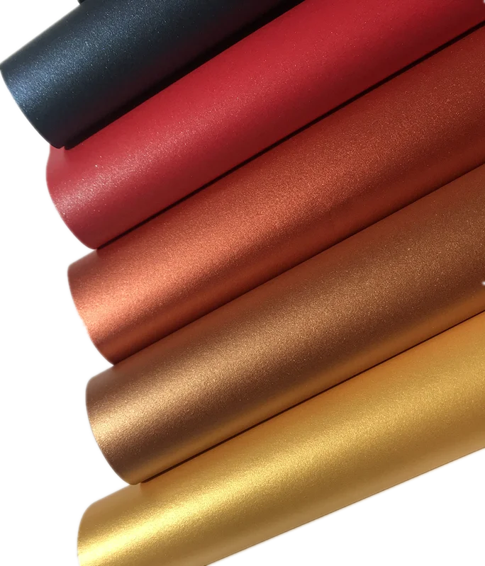 Amazon Supplier Hot Sale  120gsm 250gsm A4 Size Colour Wrap Cardstock embossed Square Roll Pear Board Gold Metallic Pearl Paper