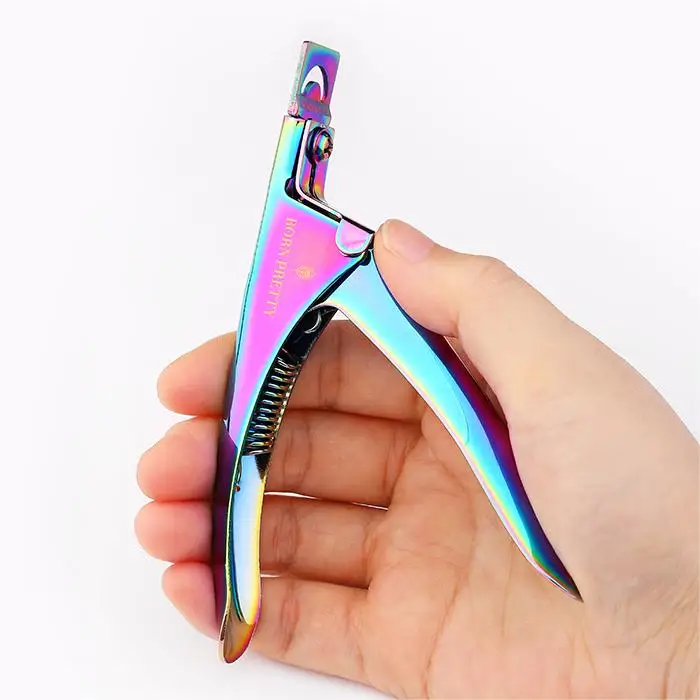 BORN PRETTY Nail Tip Edge Cutter Professional Type U Stainless Steel False Nail Clipper for Acrylic Nails Manicure Tools