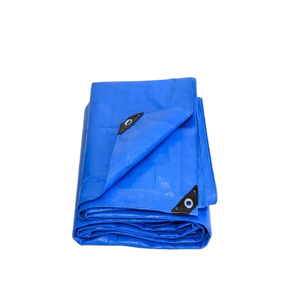 Temporary Shelter Roofing and Protection During Disaster Relief Efforts Blue PE Tarpaulin