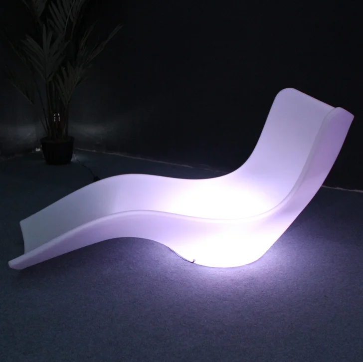 Набор мебели для садоводства Eden пластиковый светодиодный S-образный стул RGB шезлонг