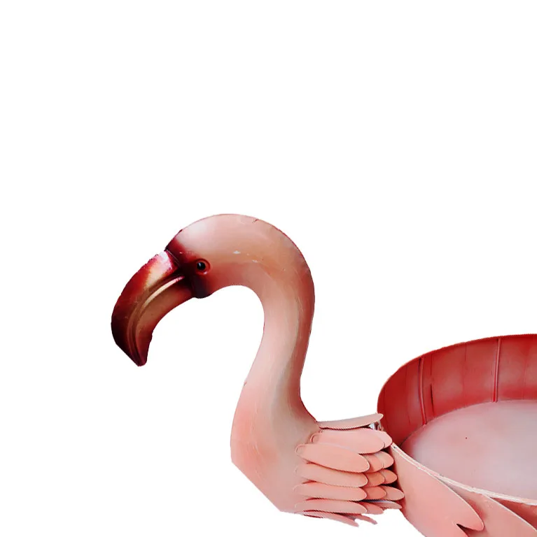 
Wholesale High Quality swan metal sculpture decoration animal basket for home garden storage 