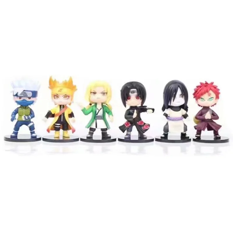 Оптовая продажа, аниме Sasuke Kakashi Itachi Kai, ручная работа, модель Q Version, кукла, экшн-фигурки