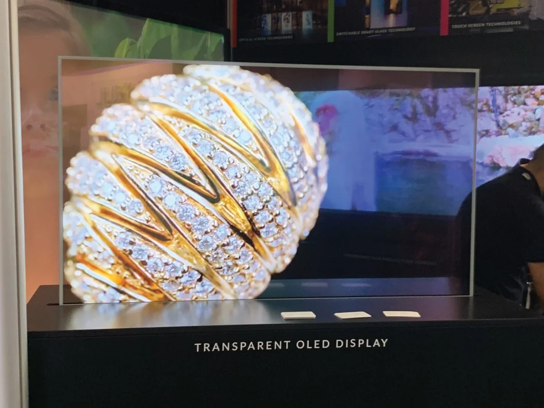 Android 55 Inch Transparent OLED Displays and Transparent Interactive Smart OLED Touch Display Screens