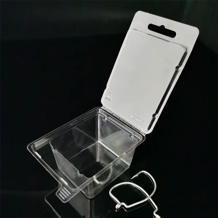 Ready model pvc pet transparent plastic clamshell blister packaging box for charger in stock wholesale