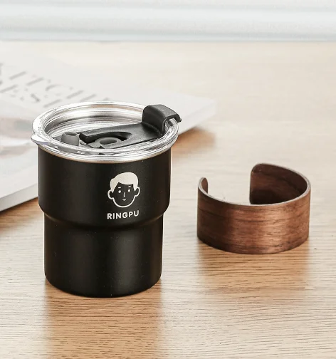 High-Value 300ml Travel Mugs for Office and Home Use Reusable with Lid/Straw for Coffee Tea Juice Milk Beer Wholesale
