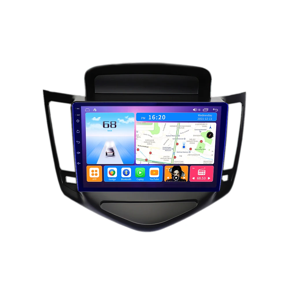 Автомагнитола EKIY T7 для Chevrolet Cruze J300 2008 - 2014 GSP Navi Auto Radio Android 10 магнитофон