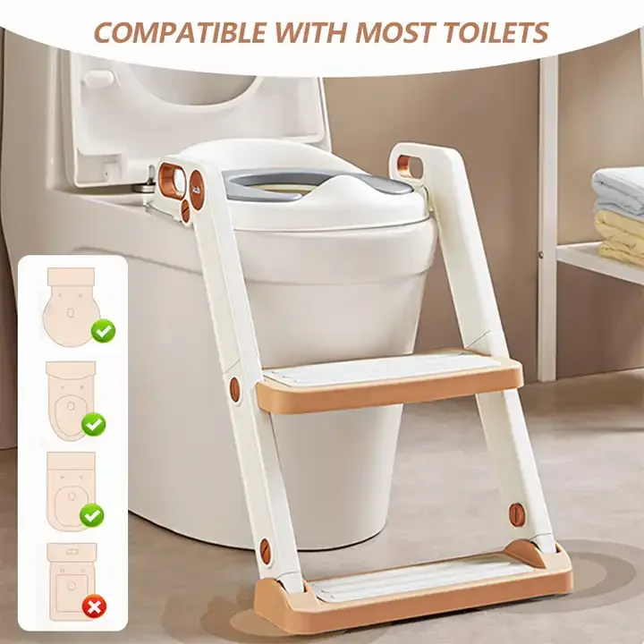 Baby Pot Seat Urinal Chair Comfortable Safe Children Potty Training Small volume Package Toddler Potty with Step Stool Ladder