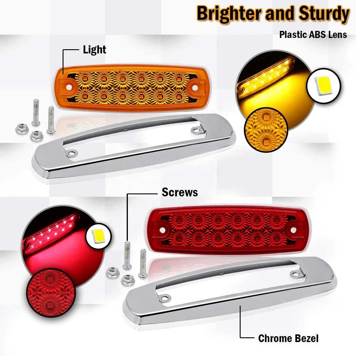 СВЕТОДИОДНЫЕ ПОВОРОТНЫЕ стоп-сигналы, задние сигнальные огни 6,4 дюйма, отражатель в форме рыбы, 10 в, 12 В, 24 В, 30 В для грузовиков, запчасти для ламп, прицепов, комбинированные задние фонари