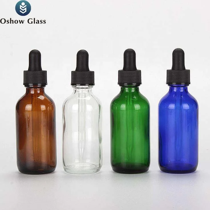 OSHOW оптом 5 мл 500 мл пустая красочная круглая Бостонская бутылка стеклянная бутылка для шампуня и лосьона