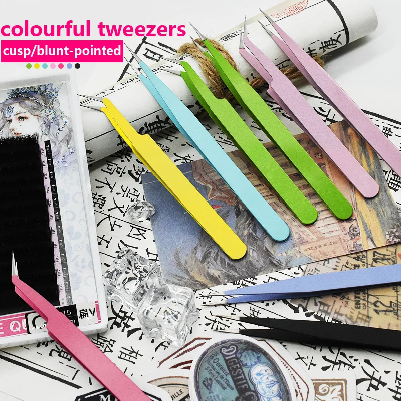 BWEAR all shapes and colors of Grafting Eyelash Journal Scrapbook Cuspidal Nail art Tweezers
