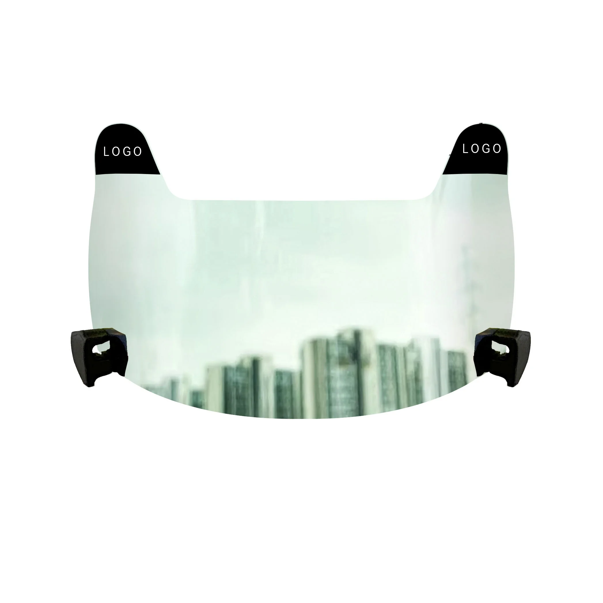 Rugby Goggles Sport Visor NFL Helmet Football Visors UV American Football Visor Curved Surface Wide Viewing Distance HD Lens