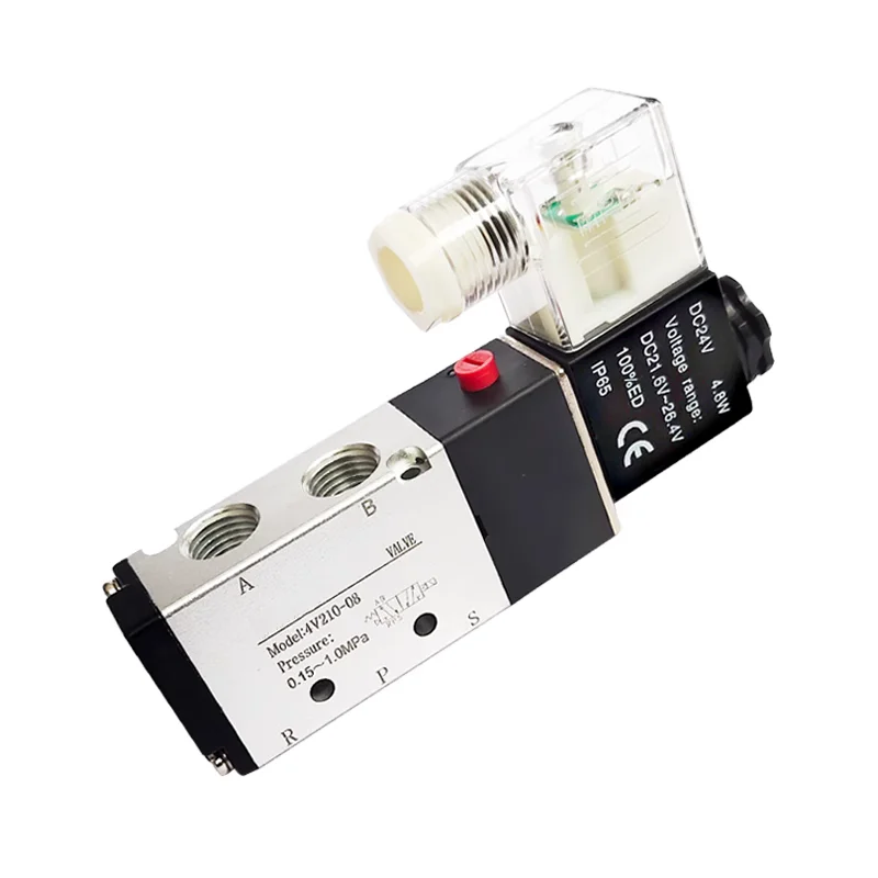 Hot selling 4V210-08 solenoid valve cylinder two position five way 220V 24V electric valve pneumatic valve