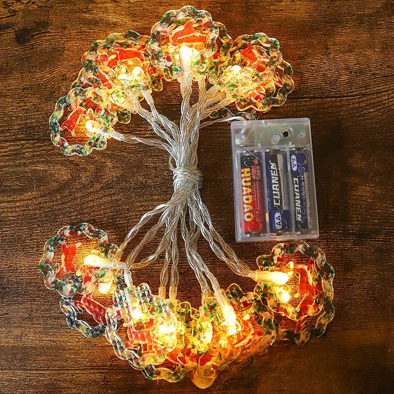 led Santa Claus Snowflake elk Christmas tree light strings. Santa Claus snowflake Elk Christmas tree light strings