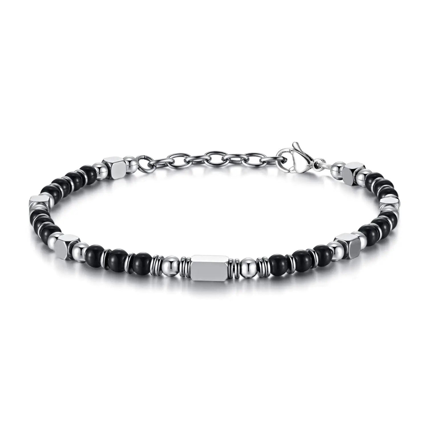 Fashion Jewelry Stainless Steel Boho Bracelets Adjustable Beaded Bracelets for Women