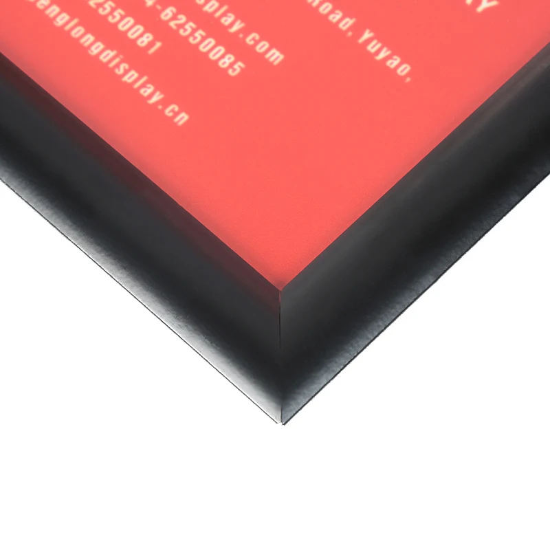 
Wall mounted 25mm black snap poster frame A0-A5 
