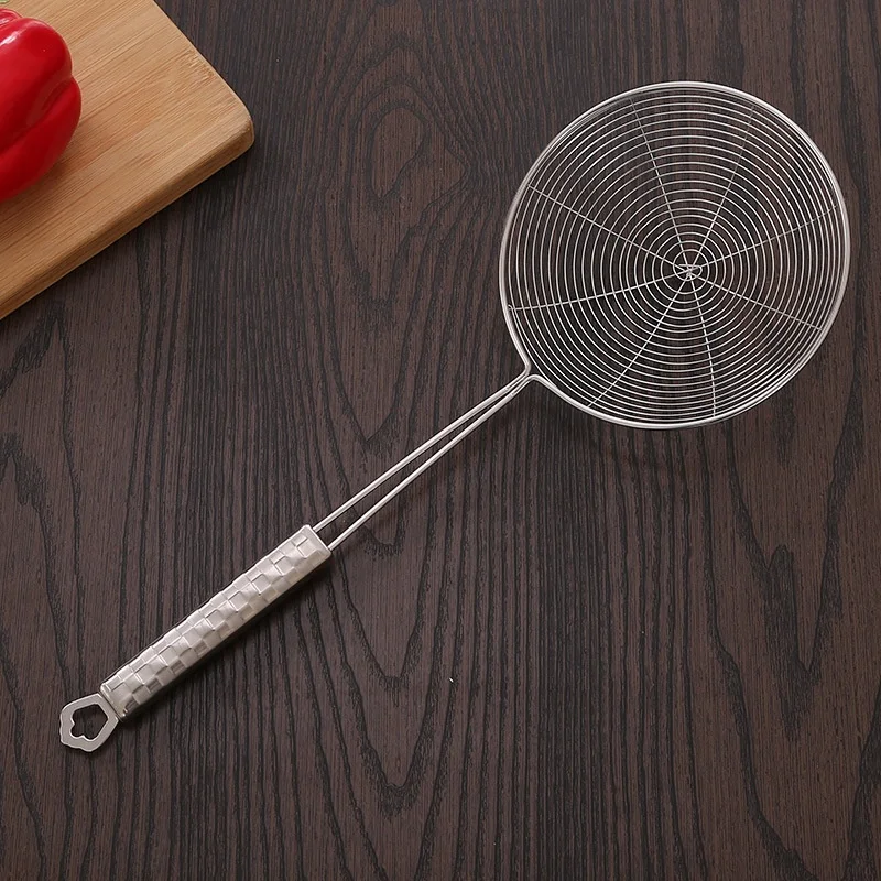 New style stainless spider skimmer frying strainer oil filter food strainer stainless steel strainer