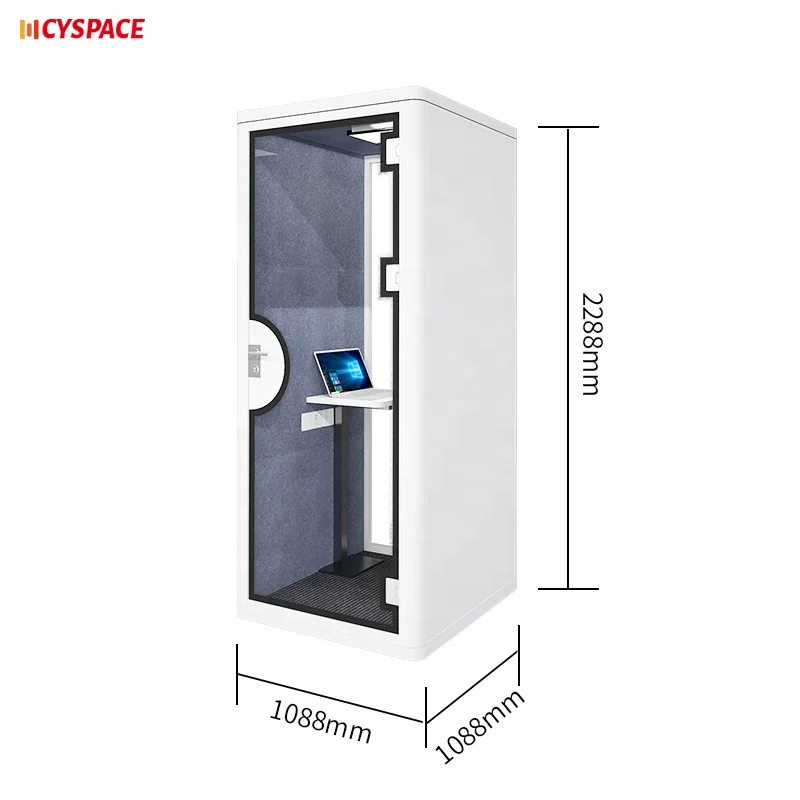 ISO Certification Customized Drop Shipping Service Mobile Acoustic Soundproof Office Meeting Booth