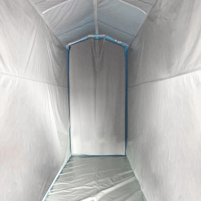 European style public decontamination tent outdoor shower emergency fire disinfection chemical prevention inflatable tent