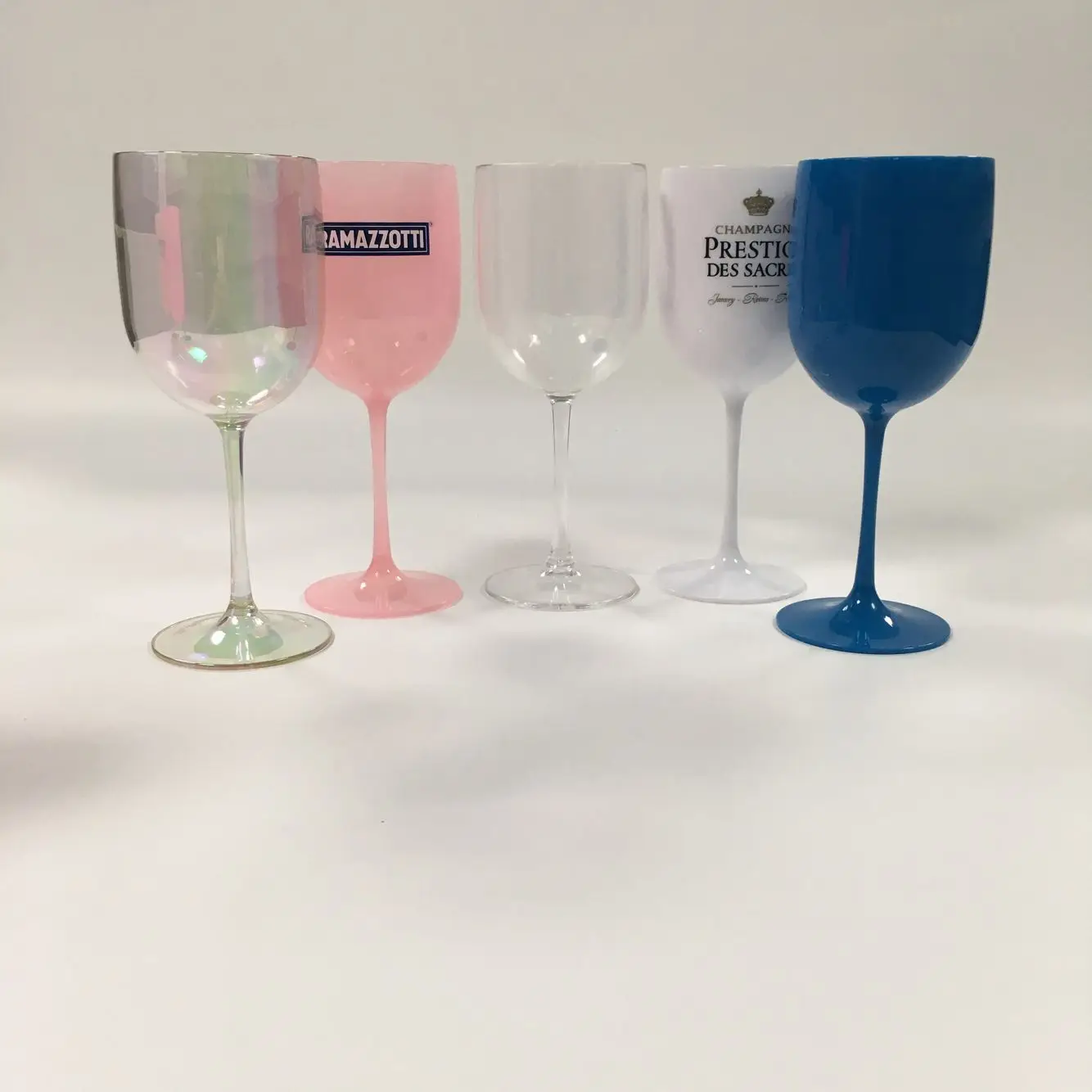 Reusable Acrylic Plastic Champagne Flute With Custom Logo