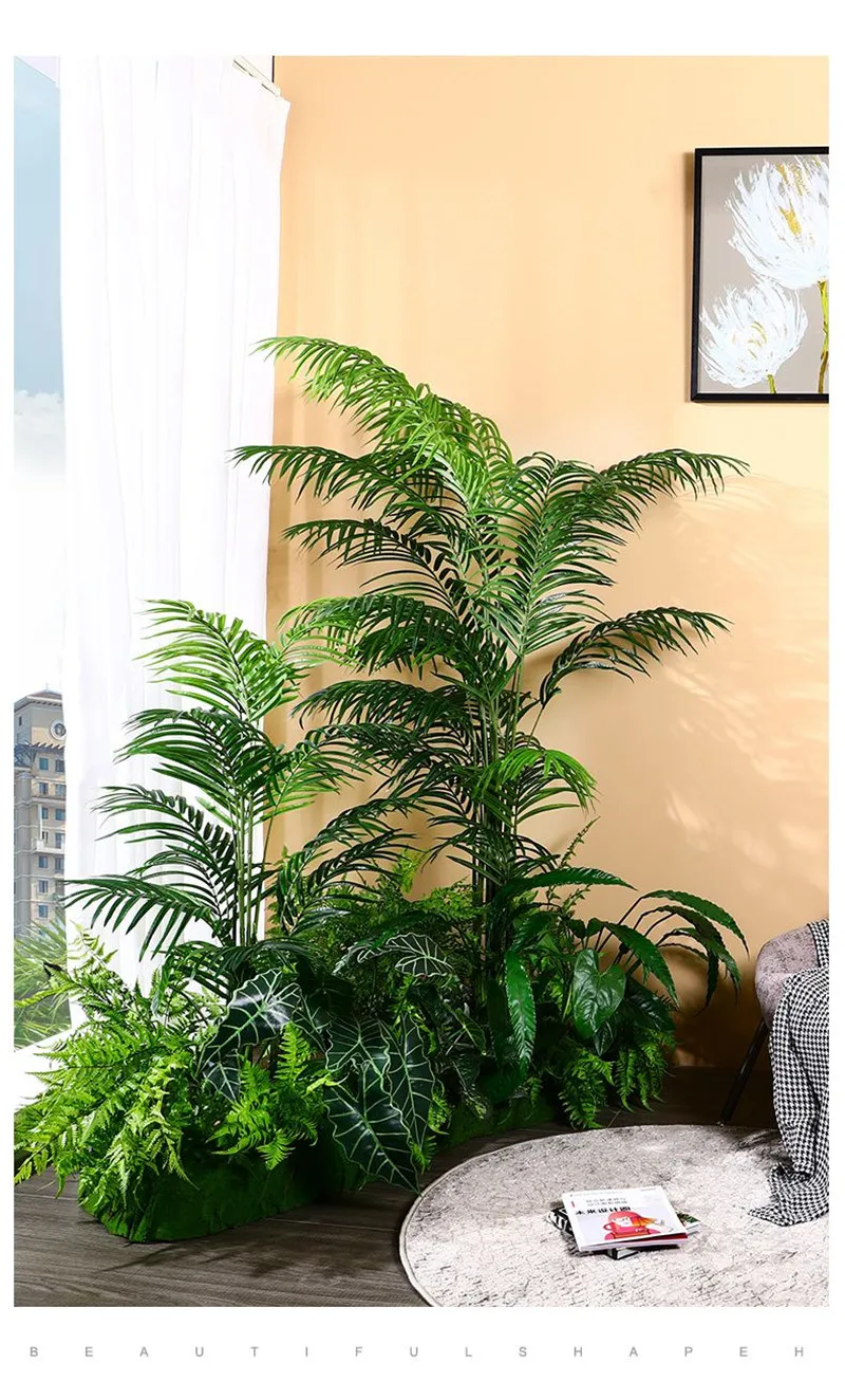 Artificial plant Manufacturer Artificial Trees Bonsai Leaves Plastic tree Leaf Decorative indoor home decor garden trees Palm