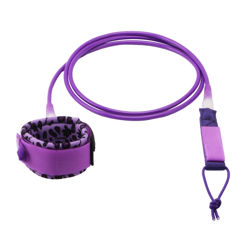 Customized Color and Logo 7mm 10ft surf straight surfboard leash