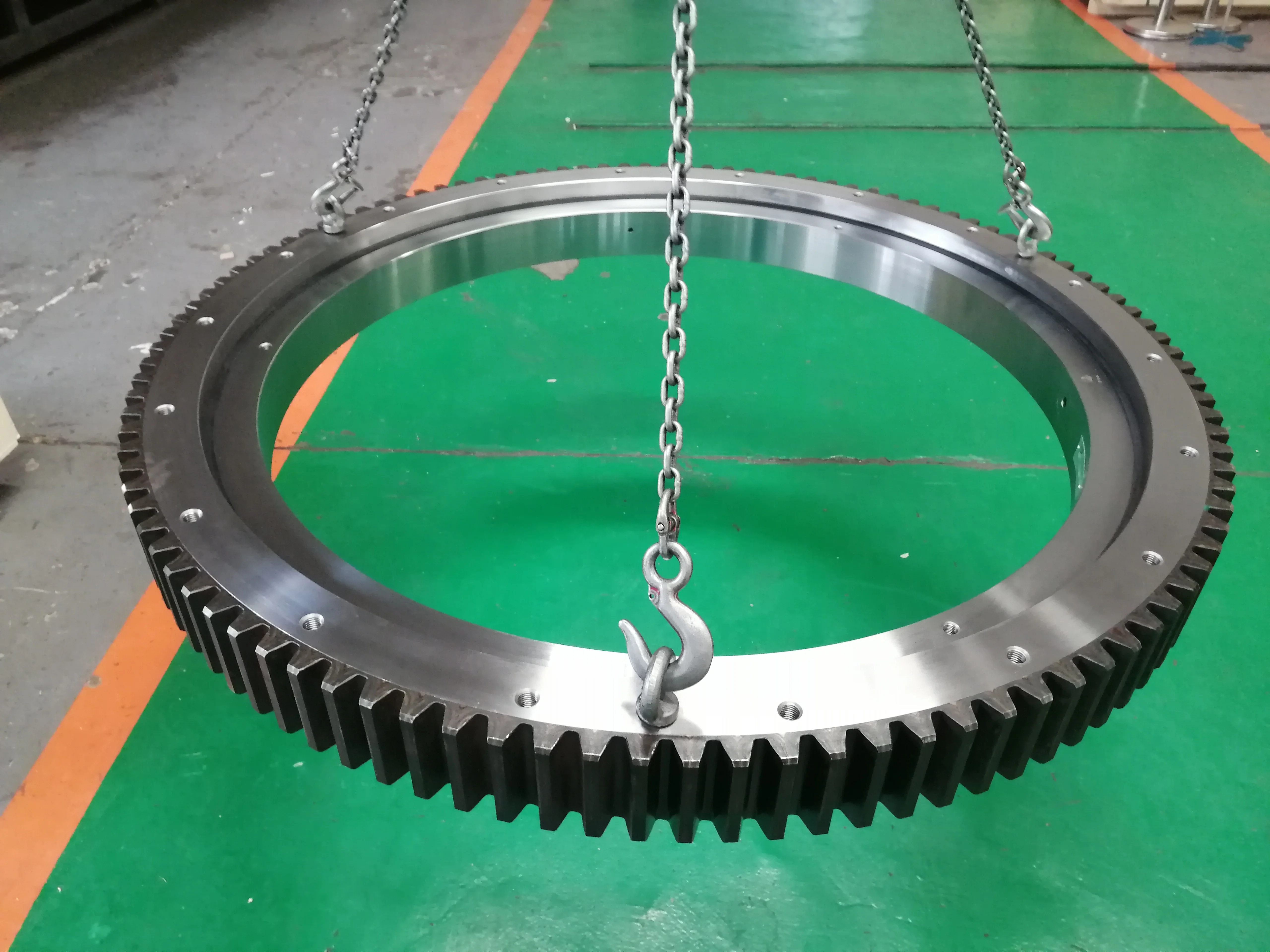 External Gear Four Point Contact Ball Slewing Ring Bearing Swing