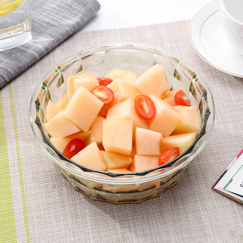 BPA-Free Stackable and Nesting 3 Piece Plastic Round Food Containers with Lids Mixing Bowl