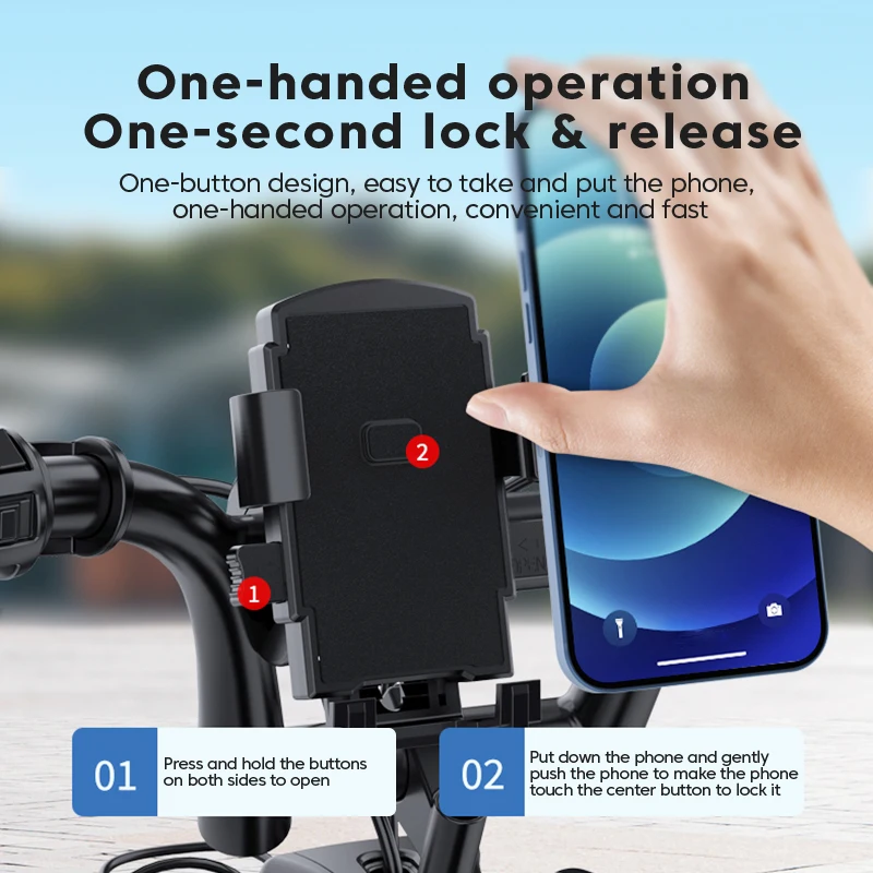 KUULAA Hot Selling Phone holder for bike motocycle Bicycle Eletric Stand for phone mount for iphone Huawei Xiaomi