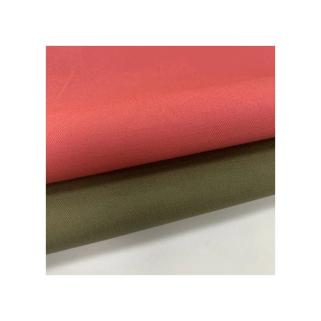 Production of pure color woven cotton twill textile garment fabric 100% cotton woven fabric