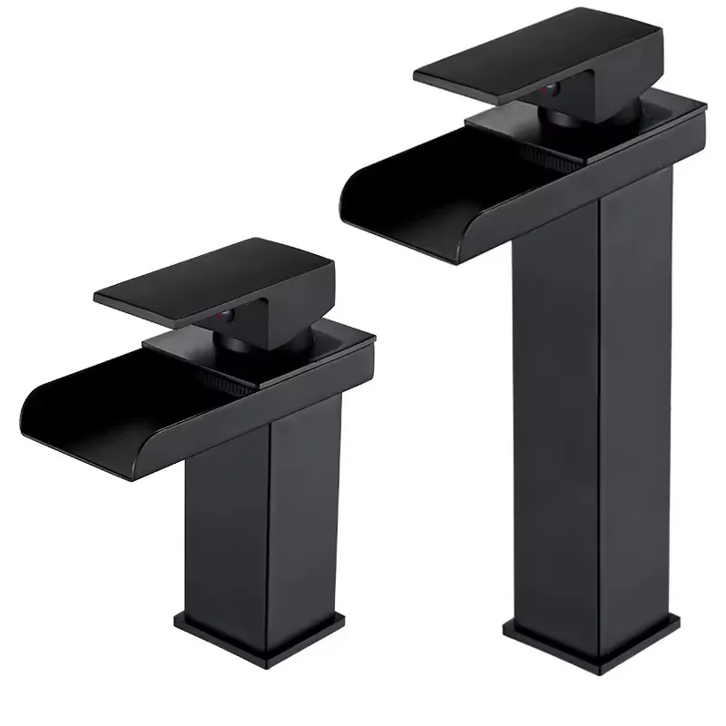 Functional taps manufacturer new design bathroom basin faucet single handle chrome health waterfall faucets
