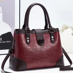 Large capacity messenger bag 2022 new trendy fashion PU leather big bag PU leather shoulder handbag