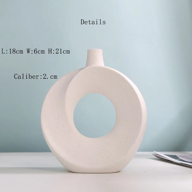 Customized Wholesale Modern Vase Porcelain Ceramic Art  Vase for Wedding Centerpieces ,Nordic Table  Decoration for Living Room