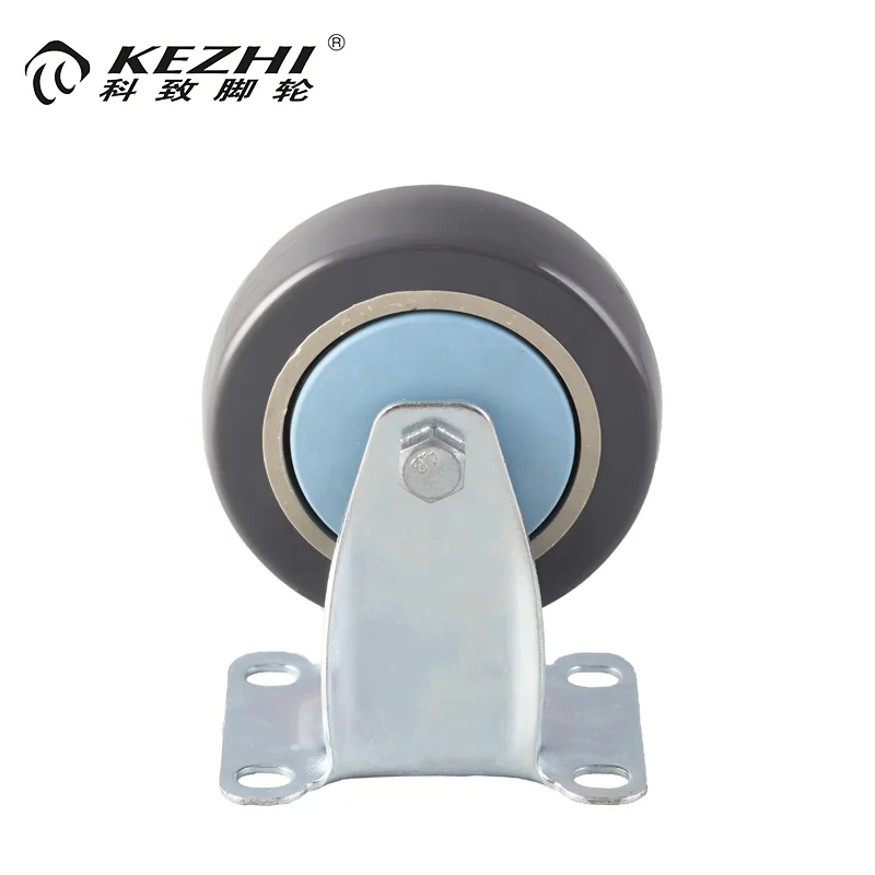 Горячая продажа 125 мм Средний долг фиксированный ролик ПВХ или pu колесо для полки дисплей