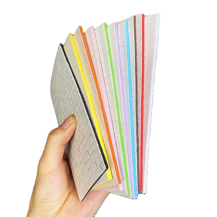 Die cutting Handmade scrapbook Stationery adhesive mini squares size colorful eva Foam sticky dot  for DIY crafts office