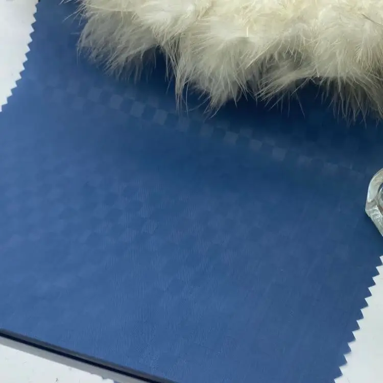 
100% polyester jacquard fabric dobby shirting fabric original jacquard fabric for suit bag lining 