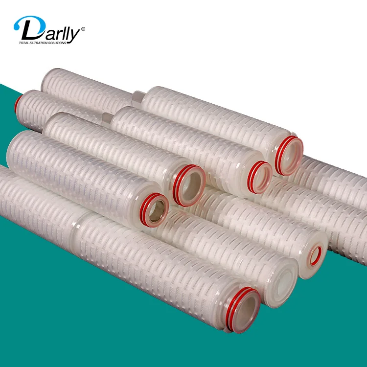 Darlly Wholesale Filter Manufacturers 0.2 Micron PES Filter Cartridges For Juice Food And Beverage Processing Application