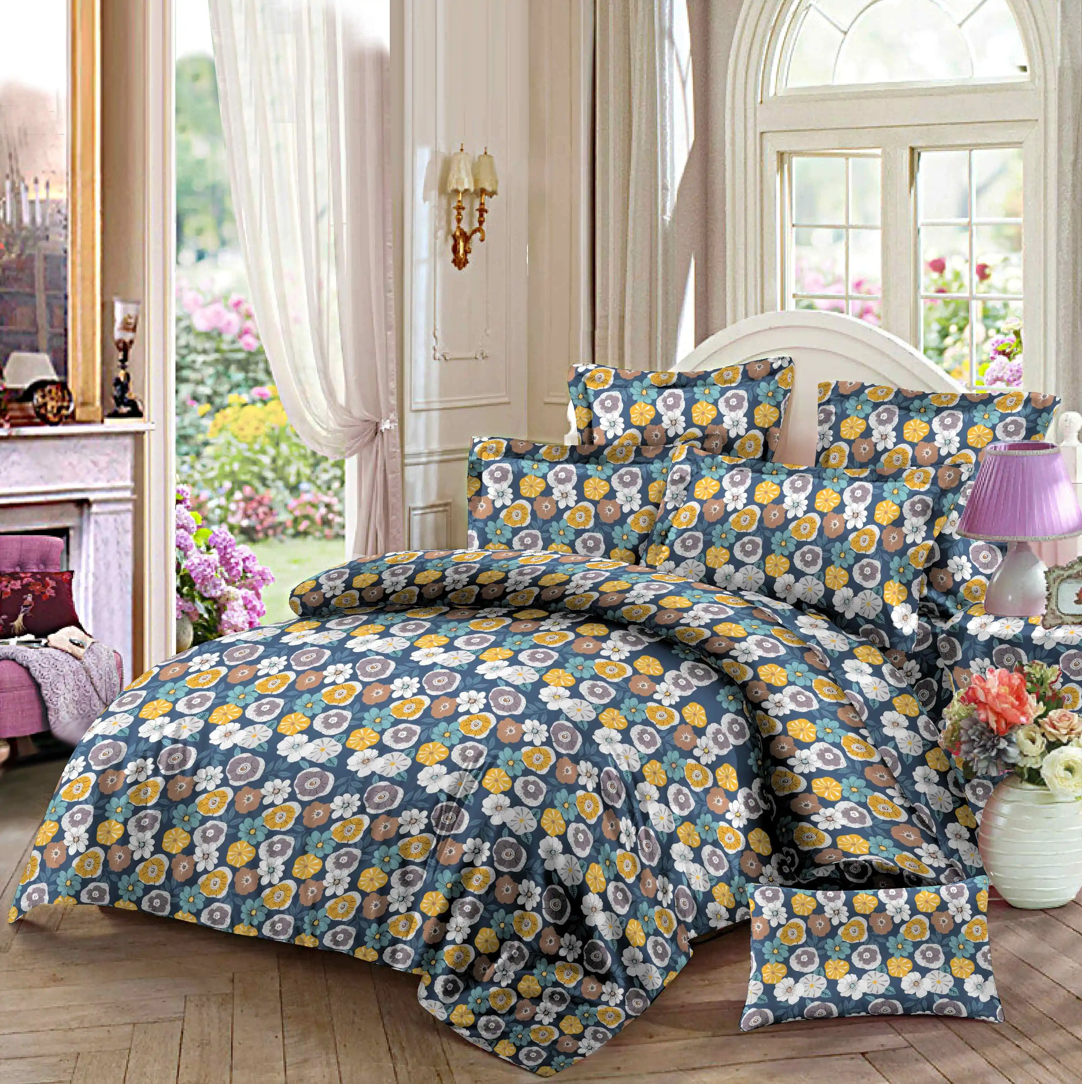 Twill weave 100% polyester fabric microfiber for bedding direct OEKO-TEX standard 100  certificated factory for USA market