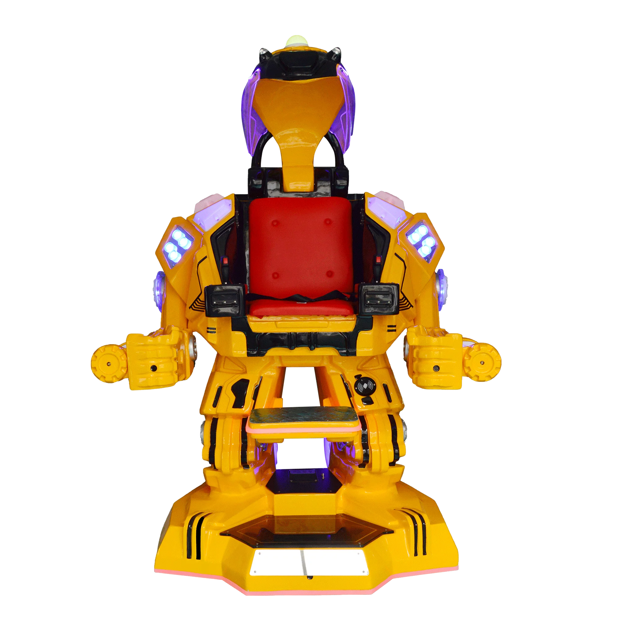 Amusement park riding game machine electric 300 W 360 degree whirling ride on toy robot for sale