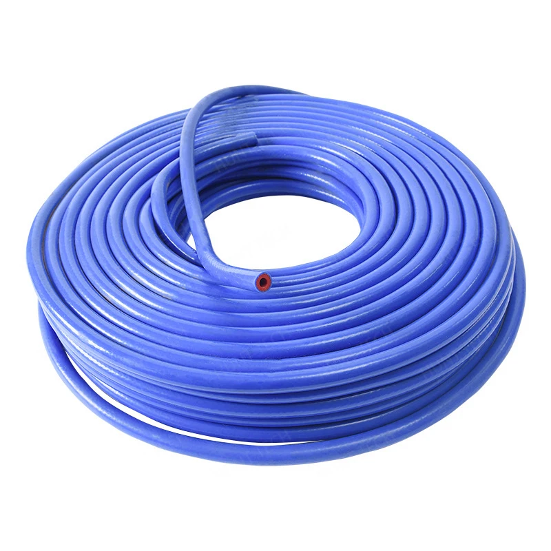 High Temperature 6/8/10mm Red Blue Resistant Flexible Silicone Rubber Tube Heater Hose