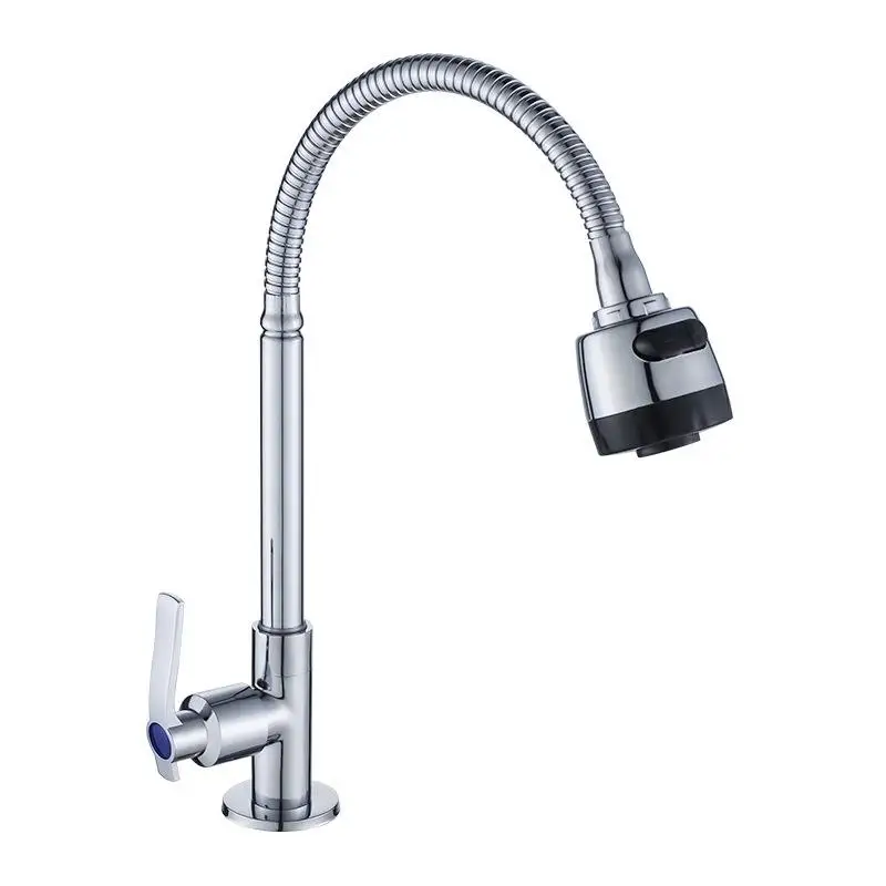 Sanitary Ware Single Cold Water Kitchen Faucet New Design Taps And Faucets Manufactures
